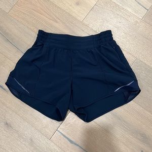 Navy High Rise Hotty Hot Short 4 in